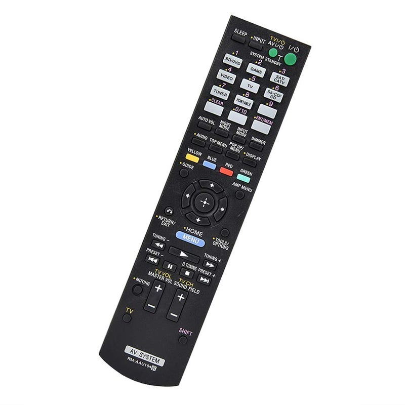uehba New Replacement Remote RM-AAU104 fit for Sony 3D AV Audio Video Receiver Remote Control for Model STR-DH520 (Part No. 1-489-343-11) - Image 1